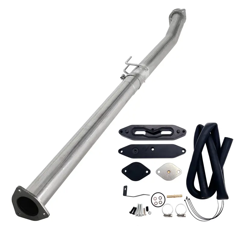 Trucktok 2011-2023 6.7L Ford 4" Cat & Dpf Delete Pipe Exhaust & Egr Cooler Delete Kit 2