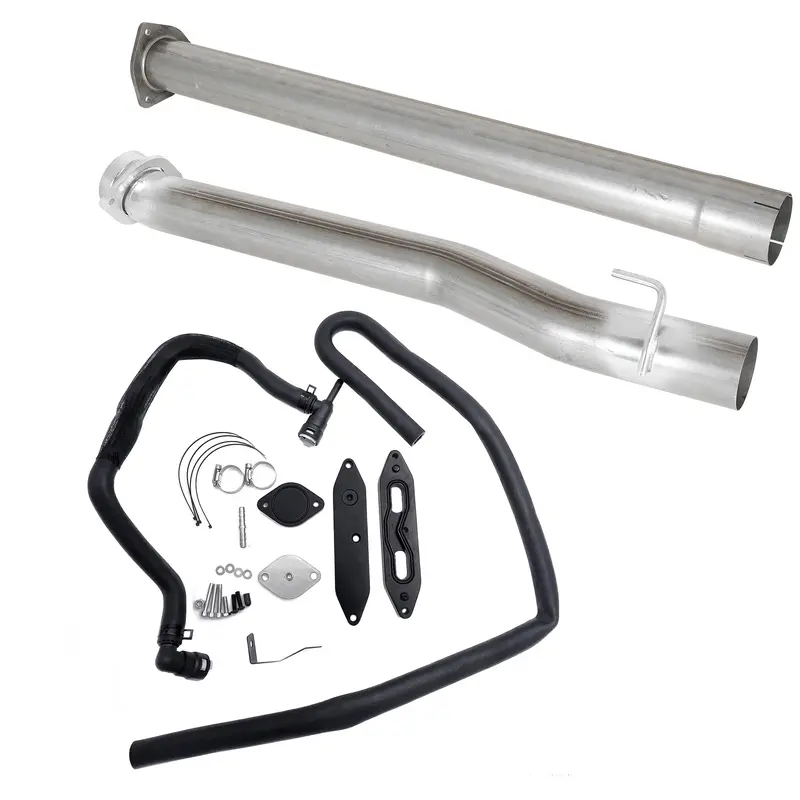 Trucktok 2011-2023 6.7L Ford F250 F350 F450 4" Exhaust Delete Pipe & Egr Delete Kit 1
