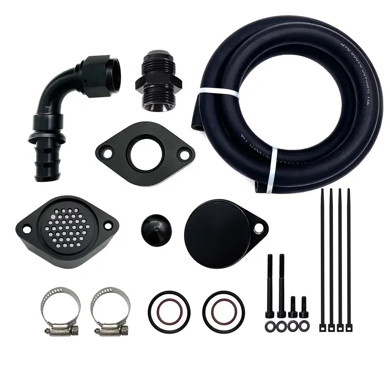Trucktok 2011-2023 6.7L Ford Powerstroke Ccv Pcv Reroute Engine Ventilation Kit 1
