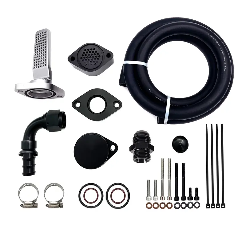Trucktok 2011-2023 6.7L Ford Powerstroke Ccv Pcv Reroute Engine Ventilation Kit 1