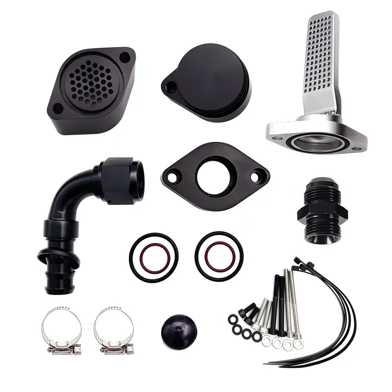 Trucktok 2011-2023 6.7L Ford Powerstroke Ccv Pcv Reroute Engine Ventilation Kit(No Tube) 1