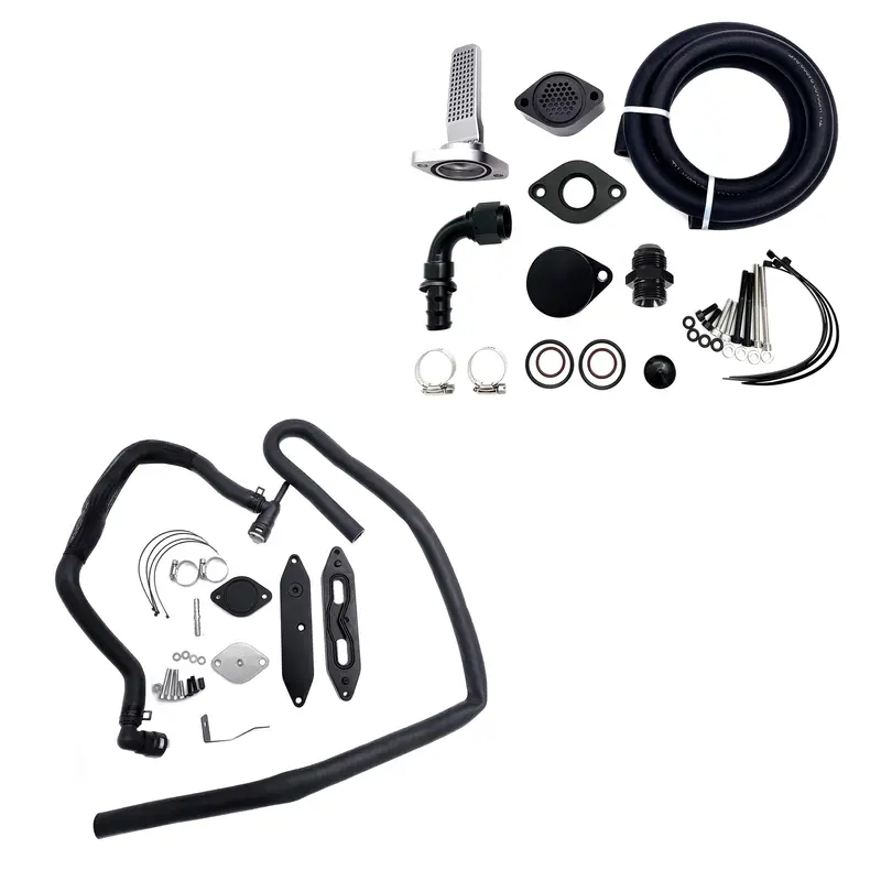 Trucktok 2011-2023 6.7L Ford Powerstroke Ccv Reroute Ventilation Egr Delete Kit 2