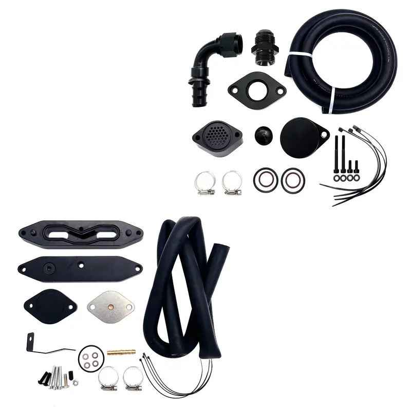 Trucktok 2011-2023 6.7L Ford Powerstroke Ccv Reroute Ventilation Egr Delete Kit 3