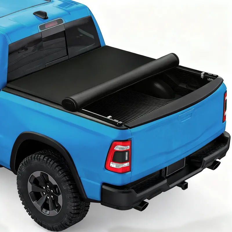 Trucktok 2014-2018 Chevy Silverado Sierra 6.5Ft Soft Roll Up Tonneau Cover Bed 1