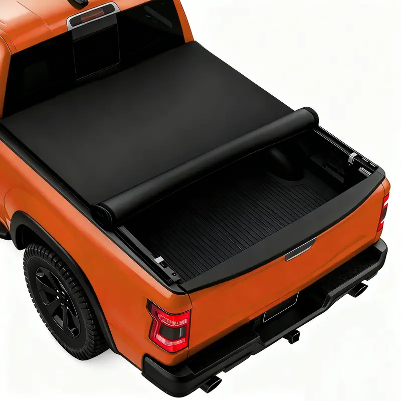 Trucktok 2014-2025 Chevy Silverado Sierra 8Ft Soft Roll Up Tonneau Cover Bed 1