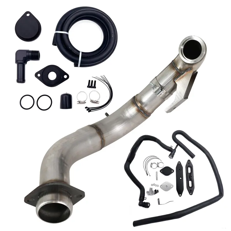 Trucktok 2015-2019 Ford 6.7L Powerstroke 4" Turbo Downpipe W/Egr Delete Kit 11