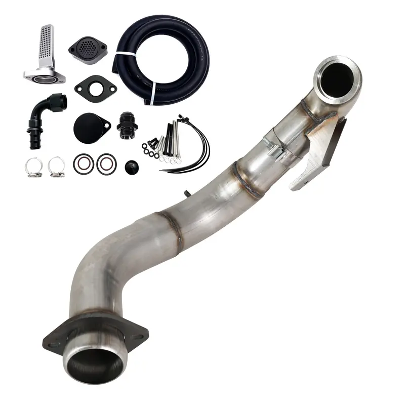Trucktok 2015-2019 Ford 6.7L Powerstroke 4" Turbo Downpipe W/Egr Delete Kit 13