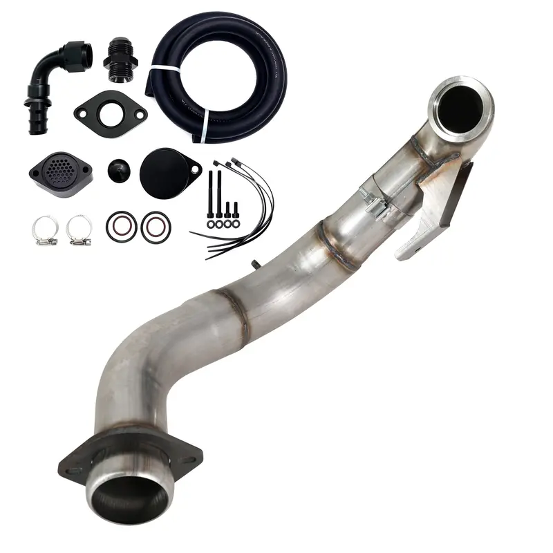 Trucktok 2015-2019 Ford 6.7L Powerstroke 4" Turbo Downpipe W/Egr Delete Kit 14