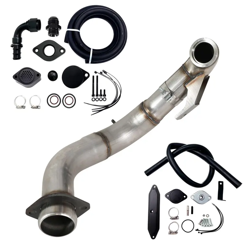 Trucktok 2015-2019 Ford 6.7L Powerstroke 4" Turbo Downpipe W/Egr Delete Kit 2