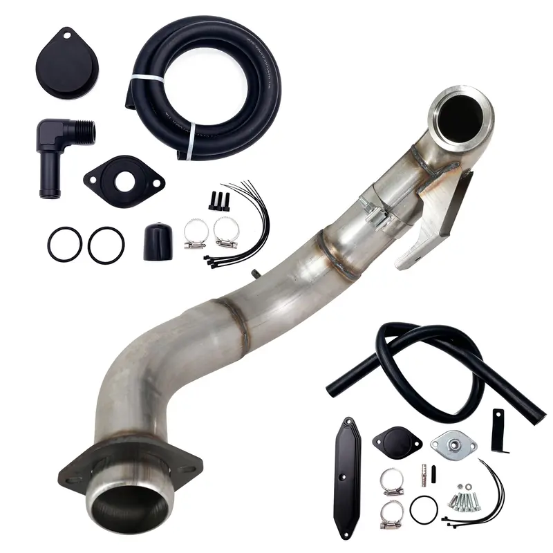 Trucktok 2015-2019 Ford 6.7L Powerstroke 4" Turbo Downpipe W/Egr Delete Kit 3