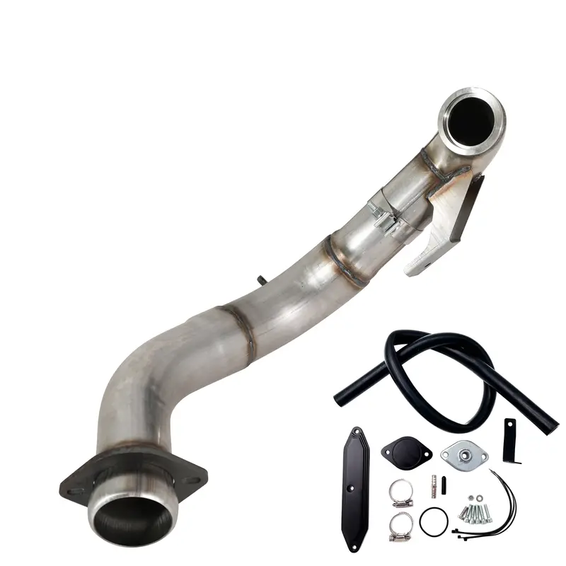 Trucktok 2015-2019 Ford 6.7L Powerstroke 4" Turbo Downpipe W/Egr Delete Kit 4