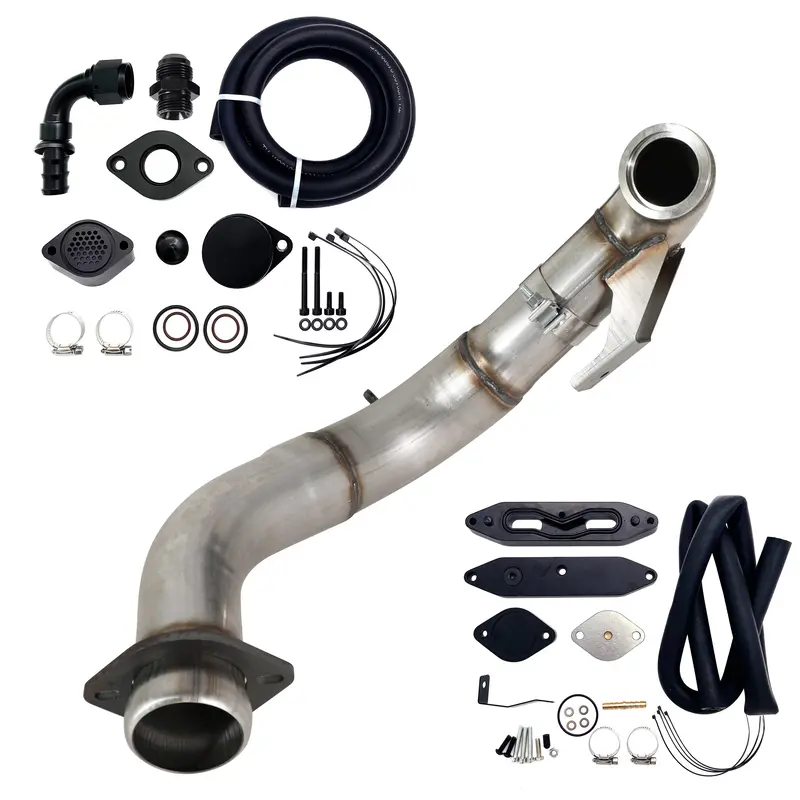 Trucktok 2015-2019 Ford 6.7L Powerstroke 4" Turbo Downpipe W/Egr Delete Kit 6