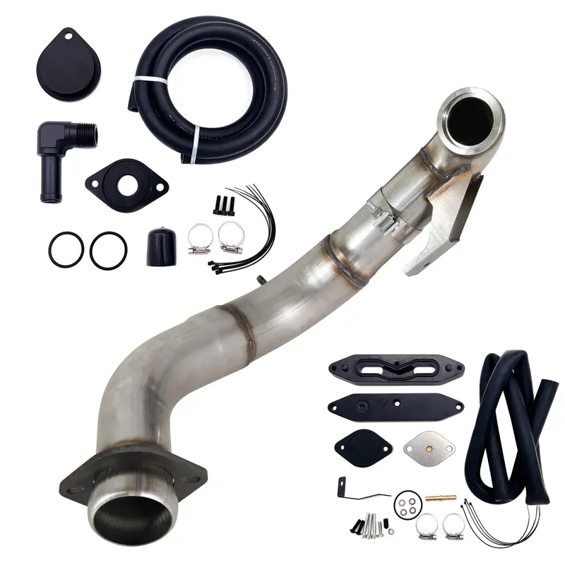 Trucktok 2015-2019 Ford 6.7L Powerstroke 4" Turbo Downpipe W/Egr Delete Kit 7