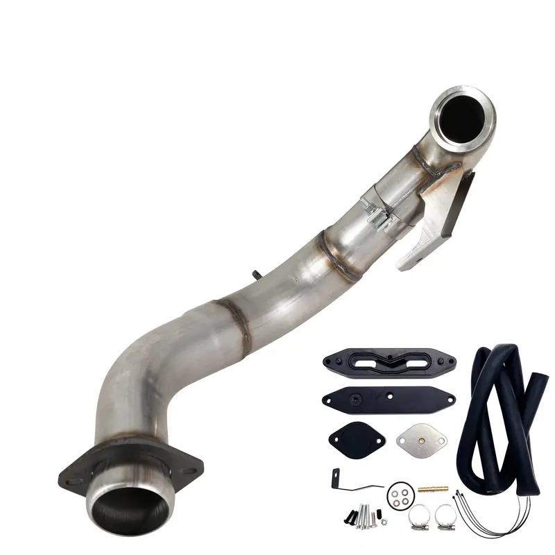 Trucktok 2015-2019 Ford 6.7L Powerstroke 4" Turbo Downpipe W/Egr Delete Kit 8