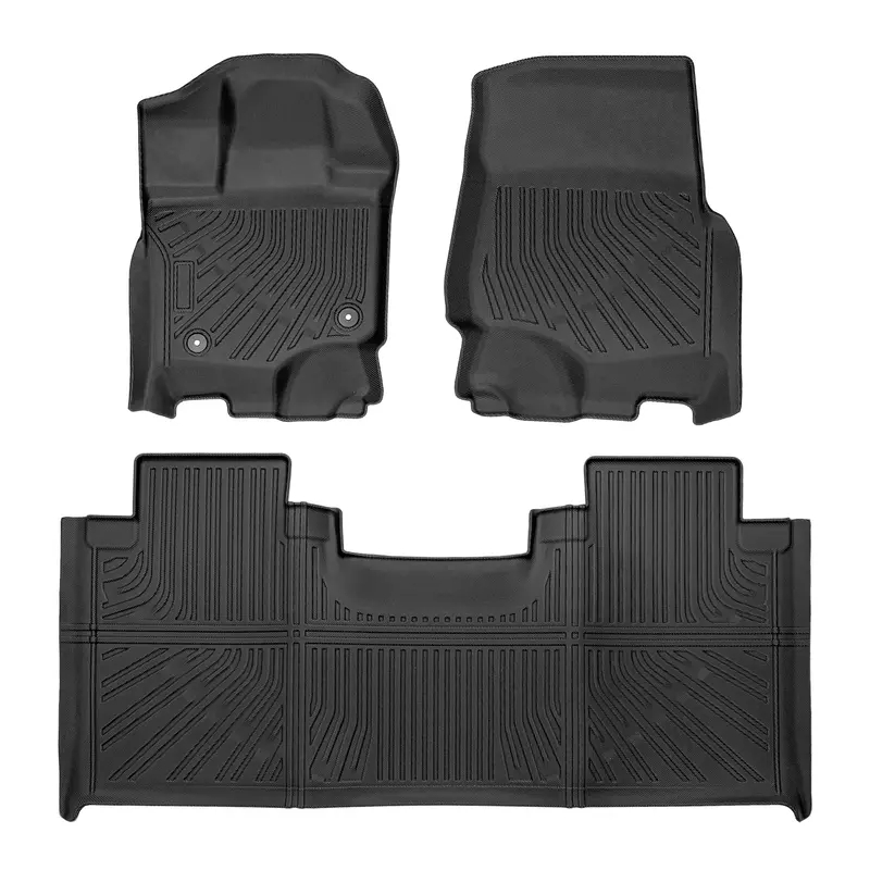 Trucktok 2015-2025 Ford F150 Supercab All-Weather Tpe Floor Mats 1