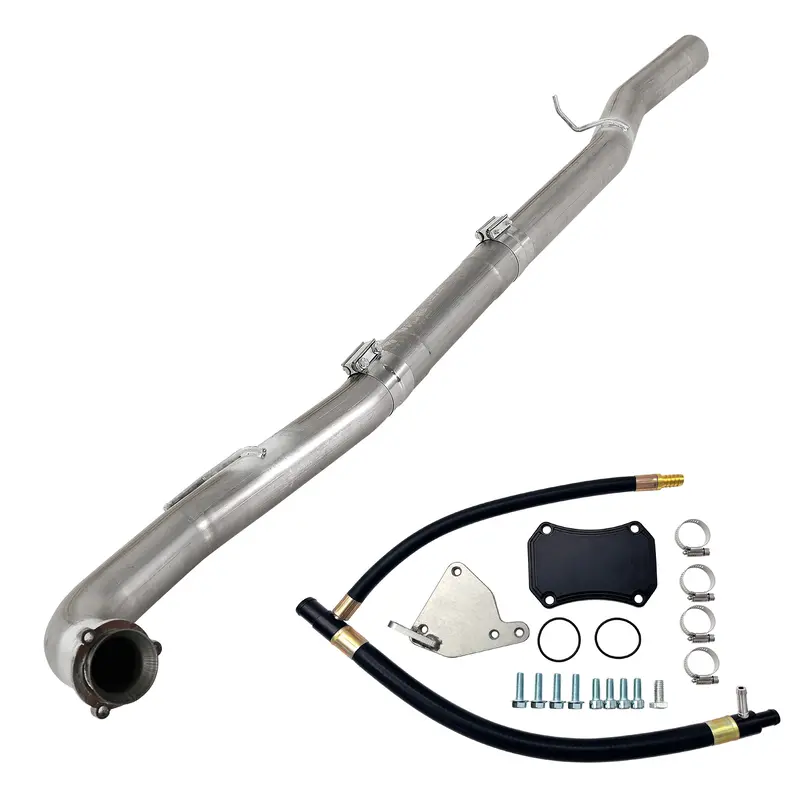 Trucktok 2015.5-2016 6.6L Duramax Lml 4" Dpf & Cat Delete Pipe & Egr Cooler Delete Kit 1