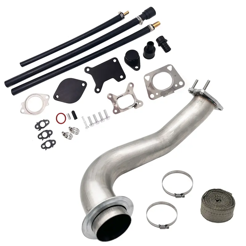 Trucktok 2017-2023 6.6L Duramax L5p 3.5" Downpipe W/Egr Cooler Delete Kit 1