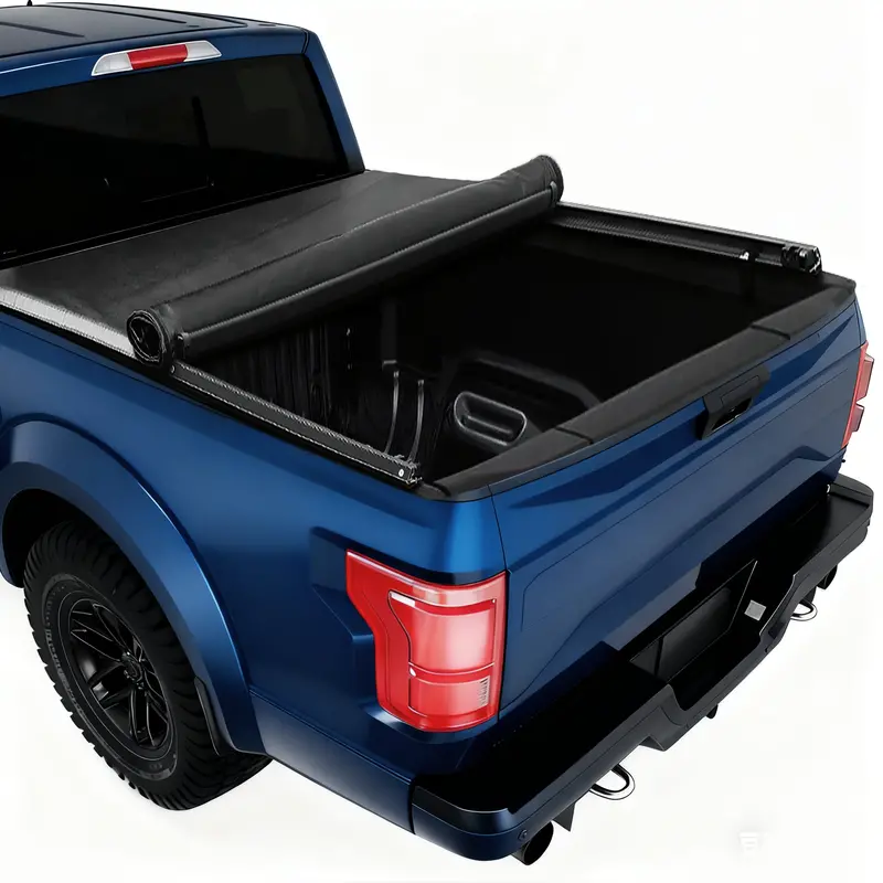 Trucktok 2017-2025 Ford F250 F350 6.8Ft Soft Roll Up Tonneau Cover Truck Bed 1