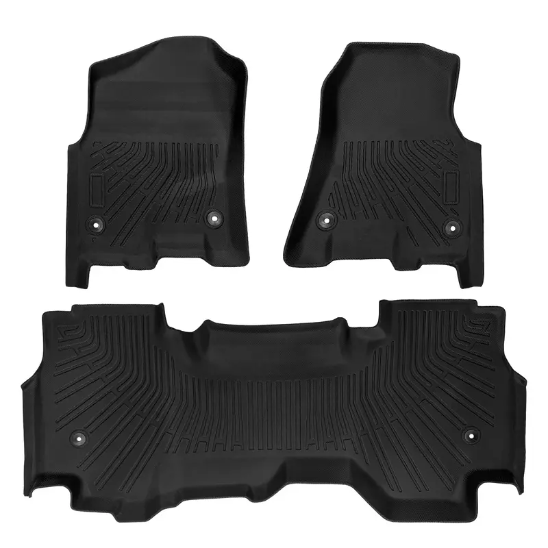 Trucktok 2019-2024 Dodge Ram 1500 Quad Cab All-Weather Tpe Floor Mats 1