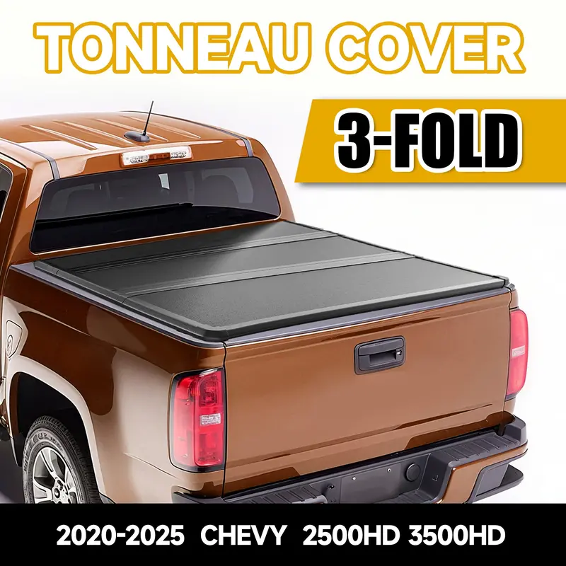 Trucktok 2020-2025 Chevy Silverado Sierra 6.9Ft 3-Fold Hard Bed Tonneau Cover 2