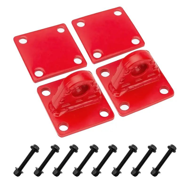Trucktok 2Pcs Shackle Mounts 42,000 Lbs Break Strength With Backer Plates 1