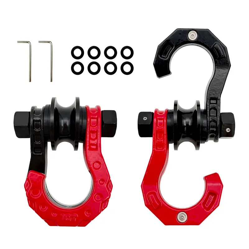 Trucktok 3/4" D-Ring Shackle 52,000 Lbs Break Strength Recovery Pulley 1