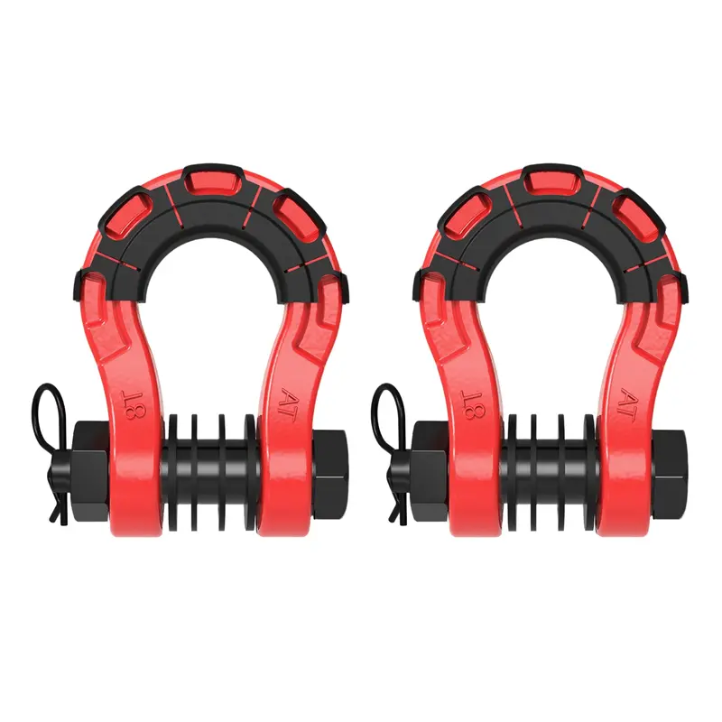 Trucktok 3/4" D-Ring Shackle 70,000 Lbs Break Strength With Isolator 1