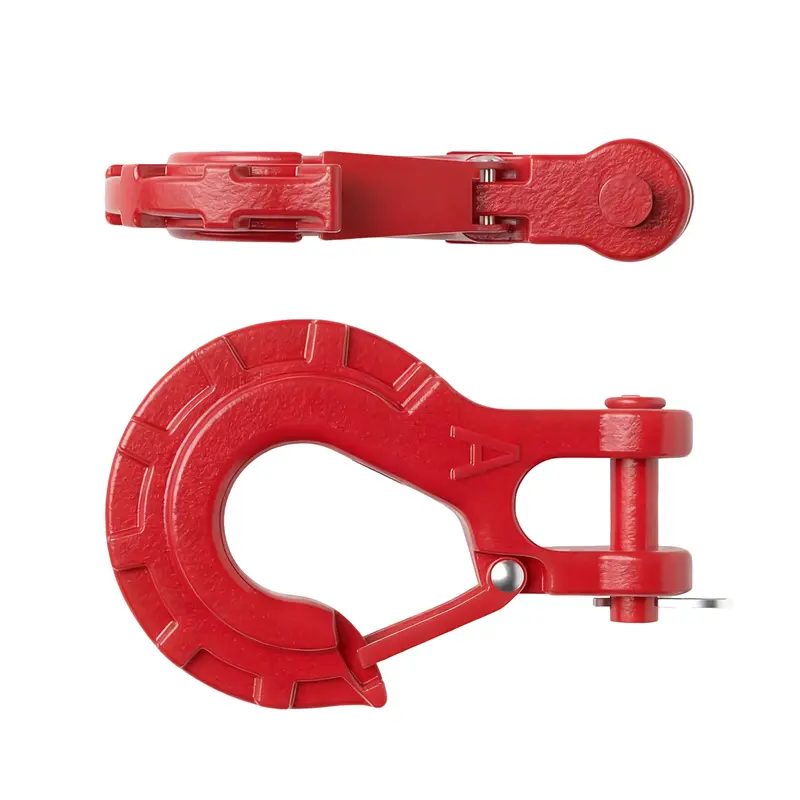 Trucktok 3/8" Forged Steel Winch Hook 33,000 Lbs With Safety Latch 2