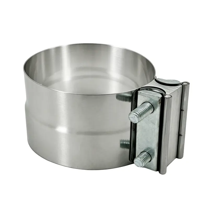 Trucktok 4"/5" Stainless Steel Exhaust Clamp Muffler Clamp Lap Joint Band Clamp Universal 1