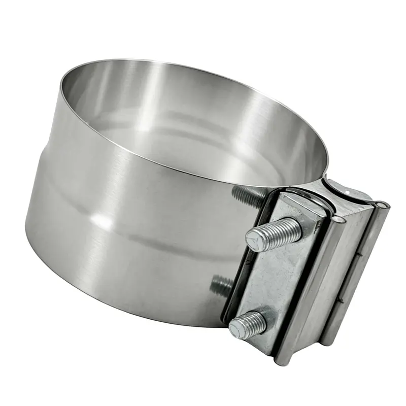 Trucktok 4"/5" Stainless Steel Exhaust Clamp Muffler Clamp Lap Joint Band Clamp Universal 4