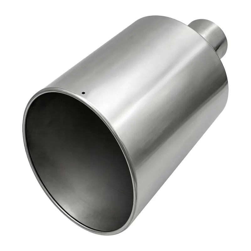Trucktok 4" Inlet 10" Outlet 18" Overall Length Stainless Steel Bolt On Exhaust Tailpipe Tip 1