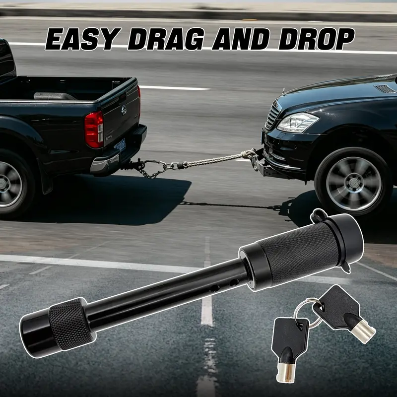 Trucktok 5/8" Hitch Lock Anti-Theft Trailer Lock With Rattle-Free O-Rings 2