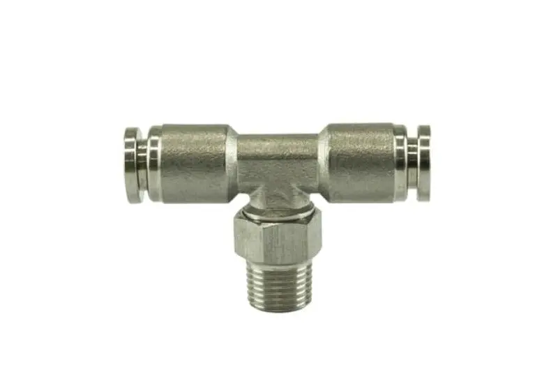 Turbosmart 1/8 Npt To Tee 1/4 Pushloc Stainless Steel 1