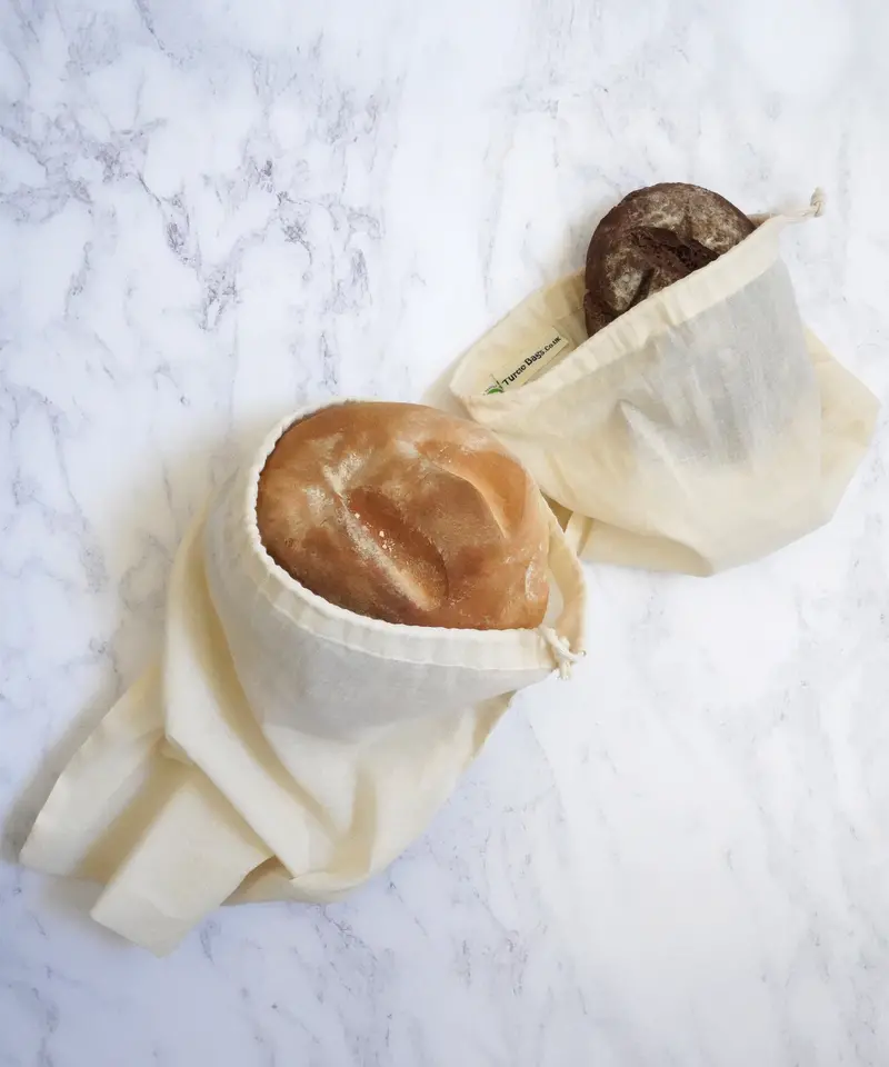 Turtle Bags Organic Cotton Bread Produce Bag 1