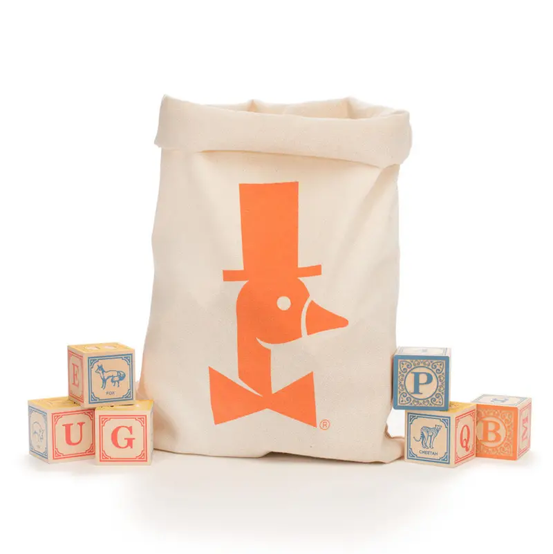 Uncle Goose Classic Wooden Abc Toy Blocks - With Canvas Bag 1