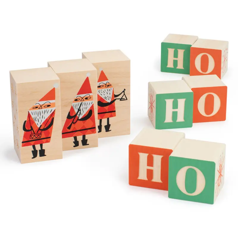 Uncle Goose Wooden Christmas Merry Maker Blocks 1