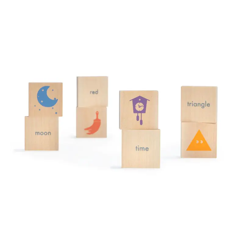 Uncle Goose Wooden English Vocabulary Chips 1