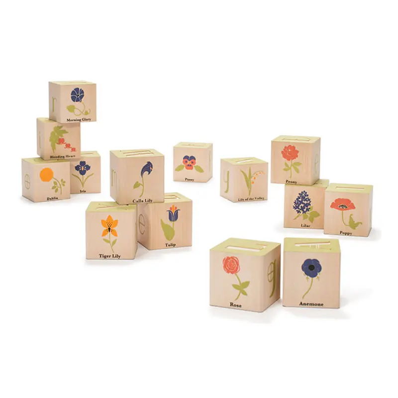 Uncle Goose Wooden Flower Blocks 1