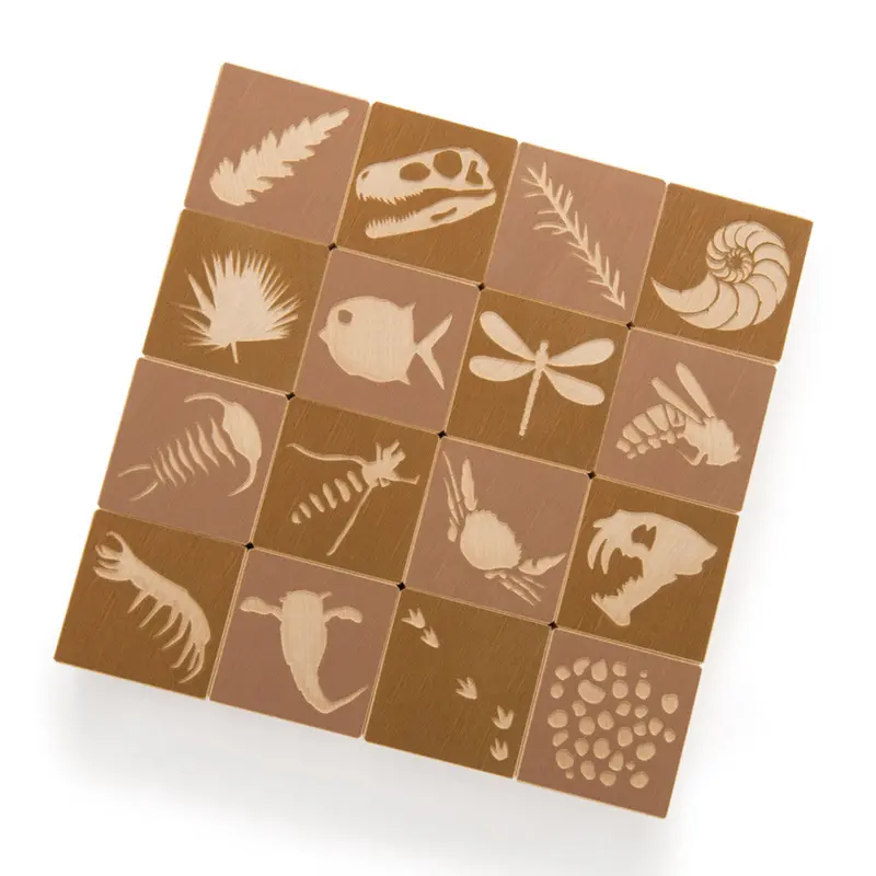 Uncle Goose Wooden Fossil Toy Blocks 1