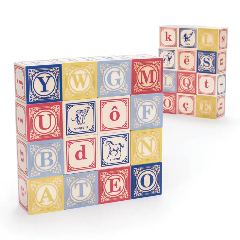 Uncle Goose Wooden French Language Blocks 1