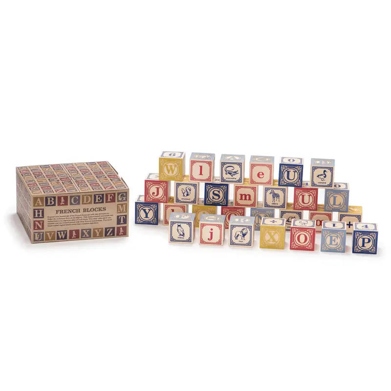 Uncle Goose Wooden French Language Blocks 2