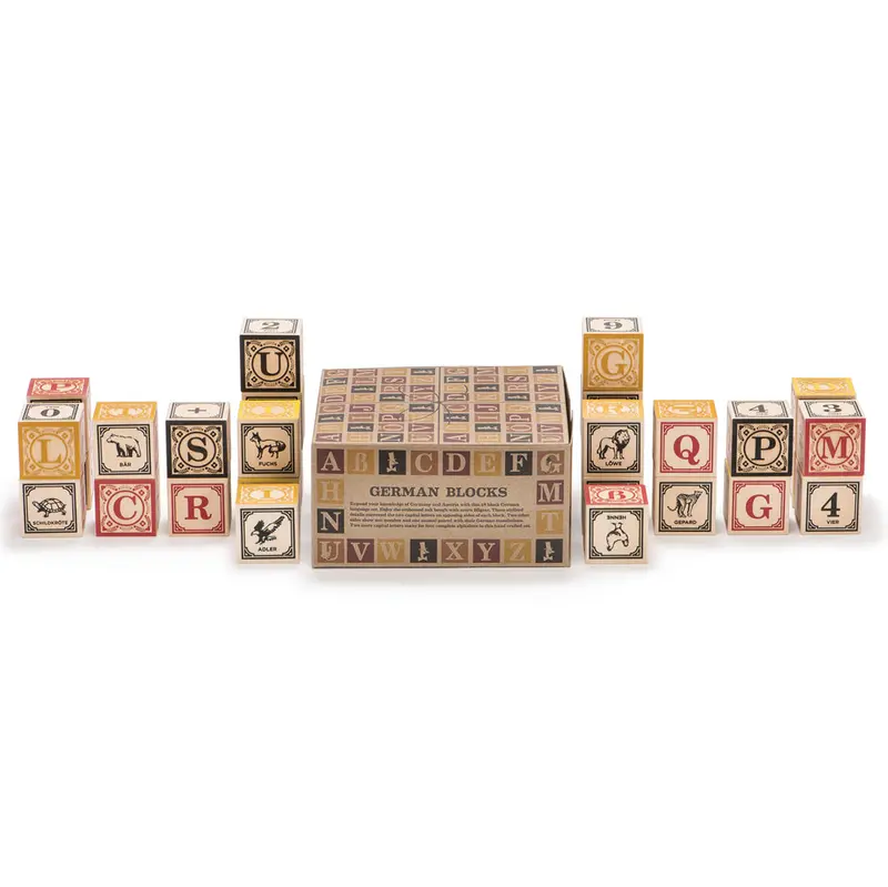Uncle Goose Wooden German Language Blocks 2