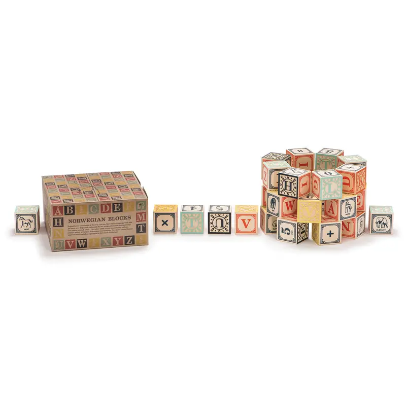 Uncle Goose Wooden Norwegian Language Blocks 2