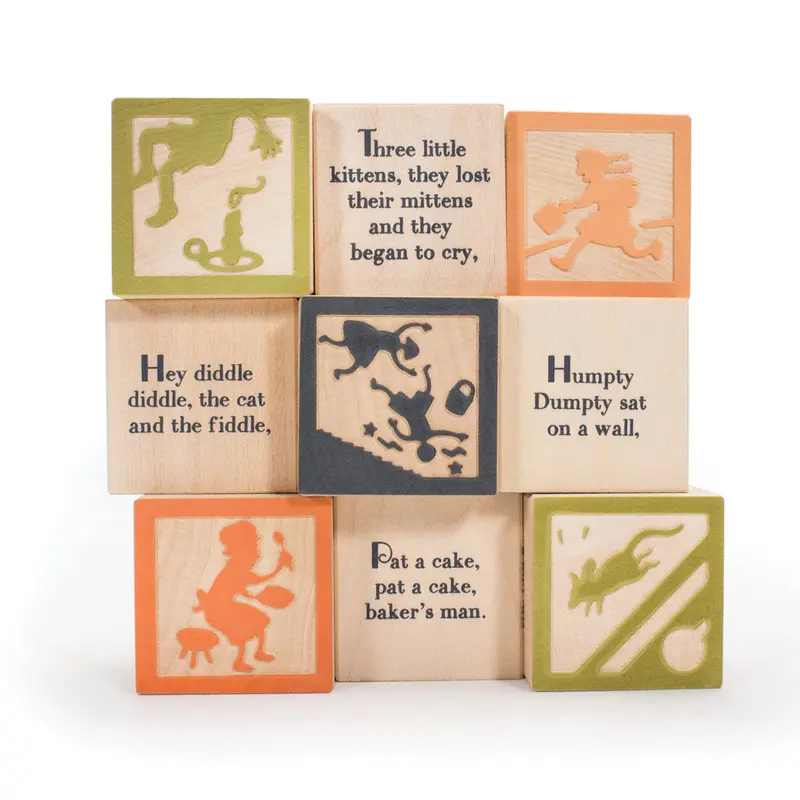 Uncle Goose Wooden Nursery Rhyme Favourite Blocks 1