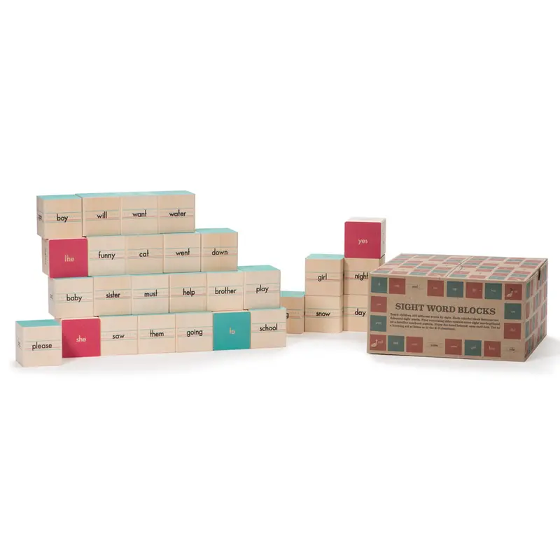 Uncle Goose Wooden Sight Word Blocks 1