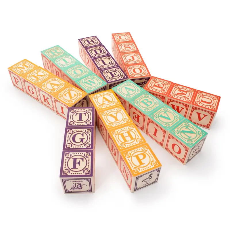 Uncle Goose Wooden Swedish Language Blocks 1