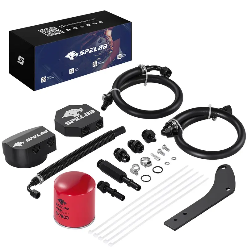 Upper Fuel Filter Relocation Kit For 2011-2016 Ford F250 F350 F450 F550 6.7L Powerstroke | Spelab 1