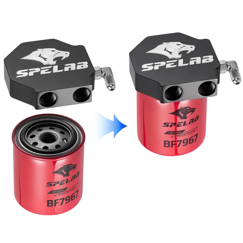 Upper Fuel Filter Upgrade Kit For 2011-2025 Ford F250 F350 F450 F550 6.7L Powerstroke | Spelab 2