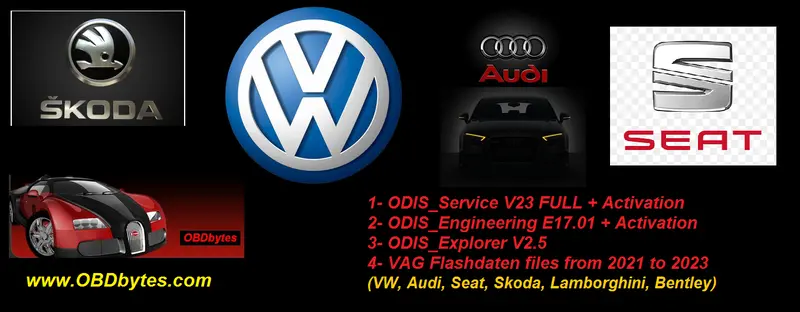 Vag Cars Diag + Prog Software Package (Odis_S V23.01 + Odis_E V17.01)+ Up To Date Flashdaten Files 1