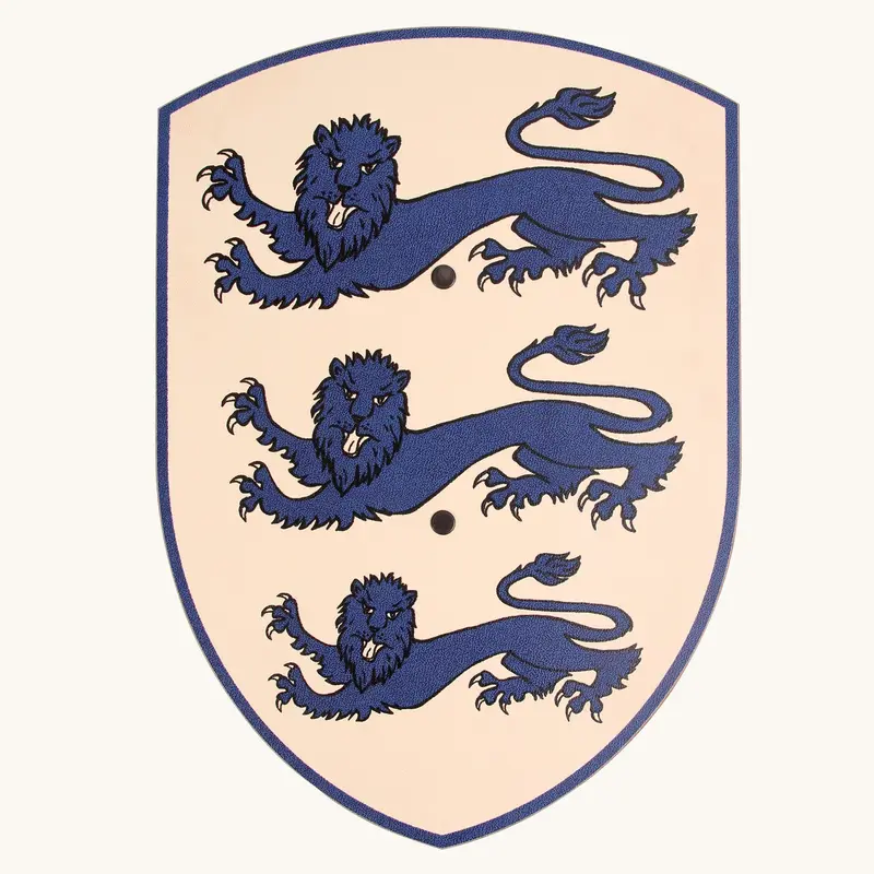 Vah 3 Blue Lions Wooden Shield 1